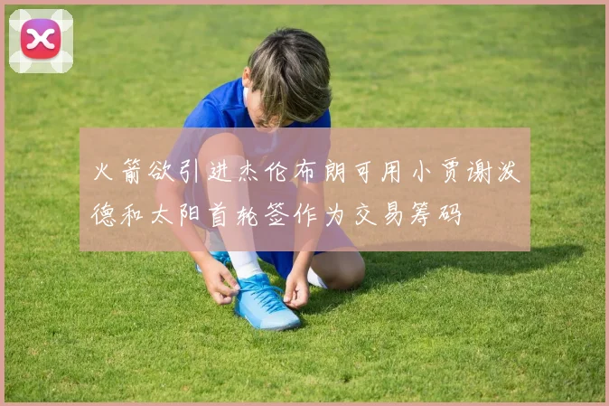 火箭欲引进杰伦布朗可用小贾谢泼德和太阳首轮签作为交易筹码